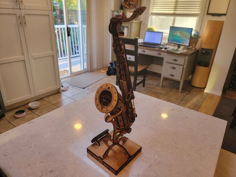 Laser Cut Wooden Saxophone 3D Model - photo 4