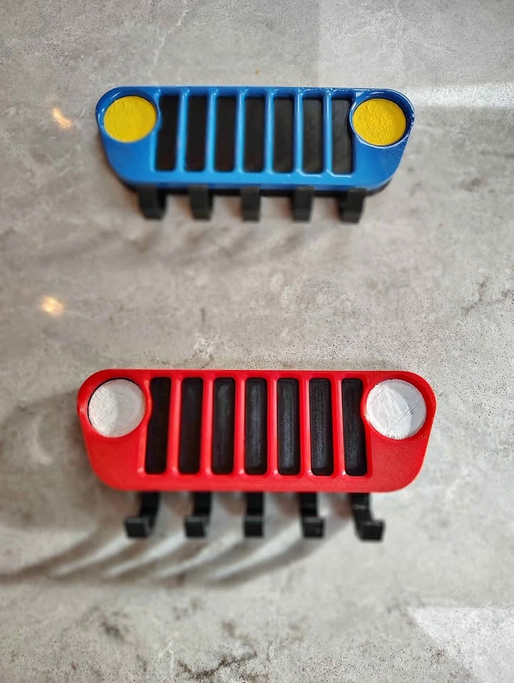 Jeep Custom 3D Printed Key Chain Racks (Custom Colours)