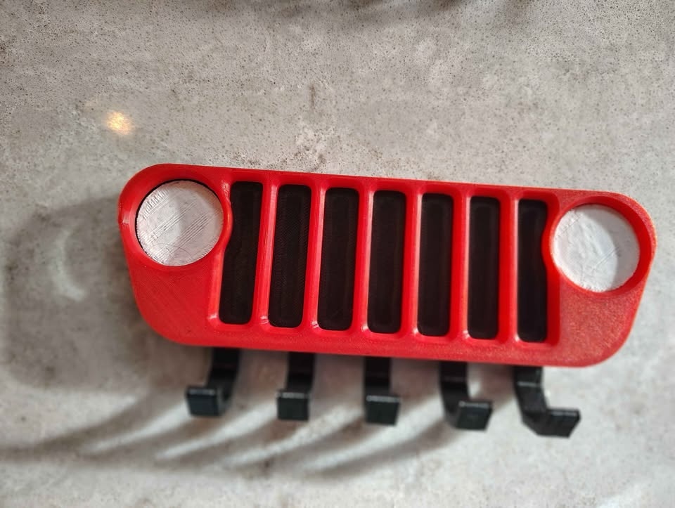 Jeep Custom 3D Printed Key Chain Racks (Custom Colours) - photo 3