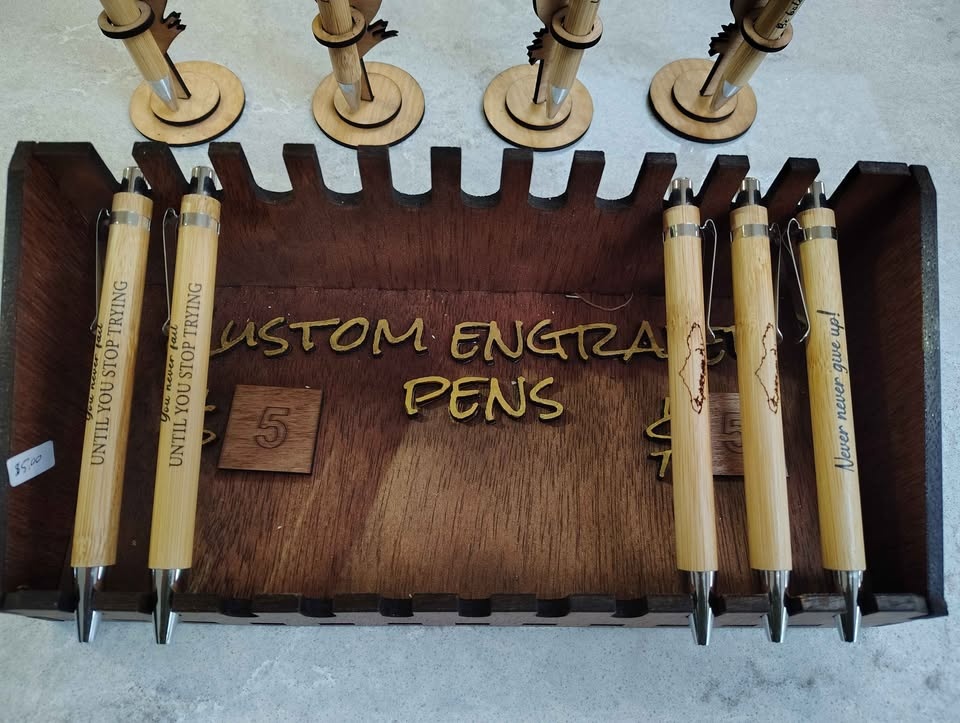 Inspirational Quote Bamboo Pens With Vancouver Island Graphic - photo 5