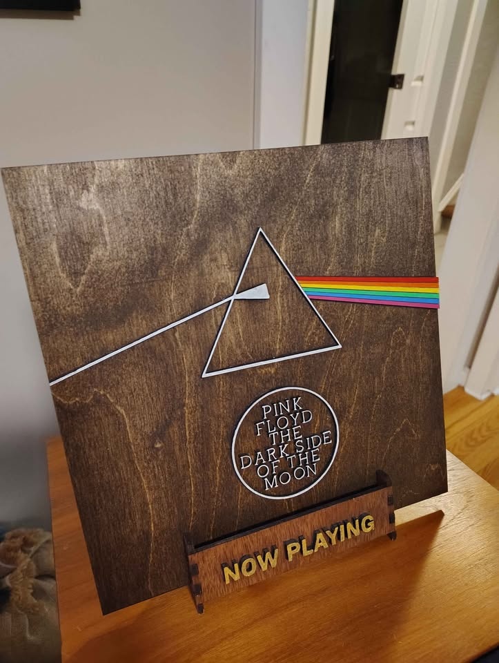 Wood Pink Floyd Display Sign (Record Sized) - photo 2