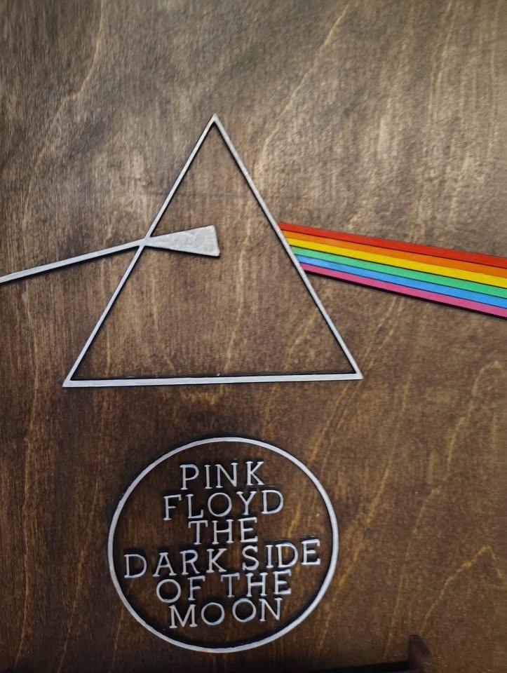 Wood Pink Floyd Display Sign (Record Sized) - photo 3