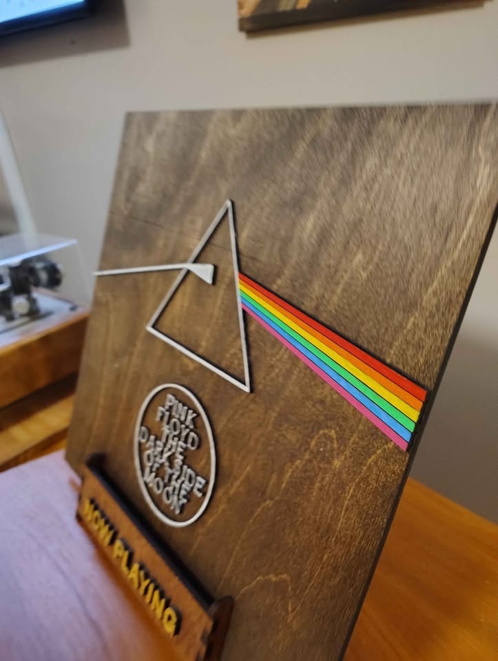 Wood Pink Floyd Display Sign (Record Sized) - photo 4