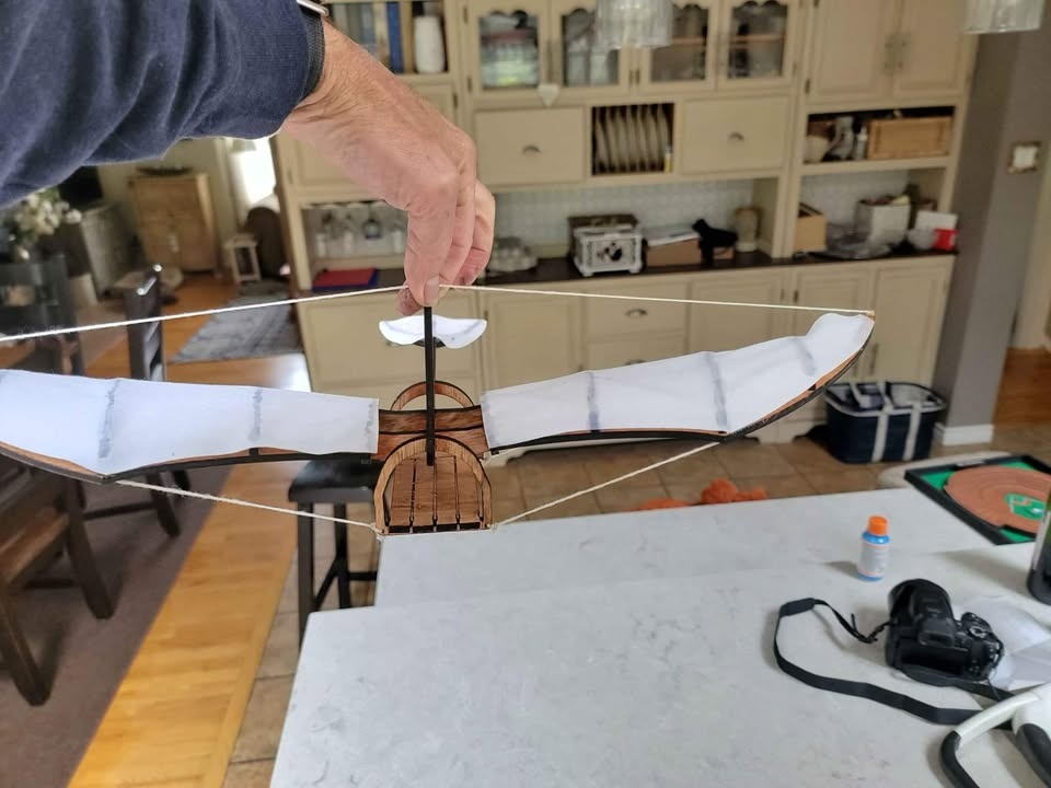 Leonardo Da Vinci Inspired Flying Machine Model (Laser Cut) - photo 5