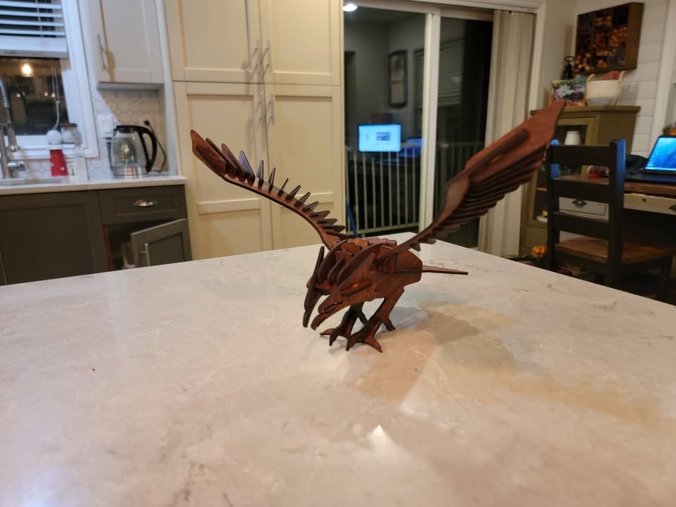 Laser Cut Eagle Wood Decoration Model - photo 5