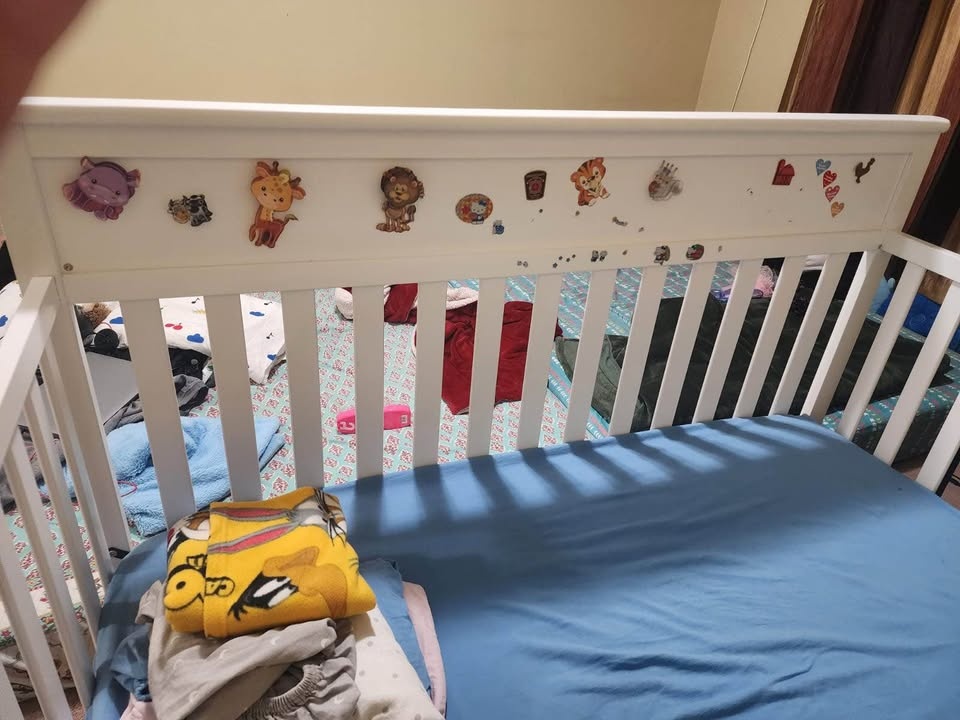 Crib with Mattress, Cover & Sheets - photo 2