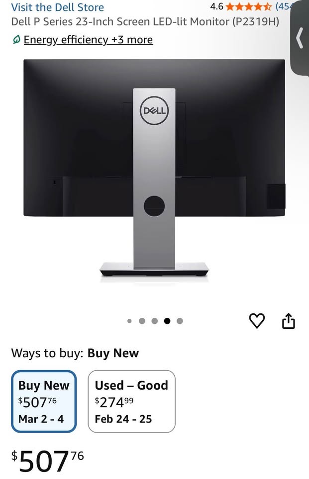 Dell P2319H 23" Monitor + Dell Keyboard - photo 3