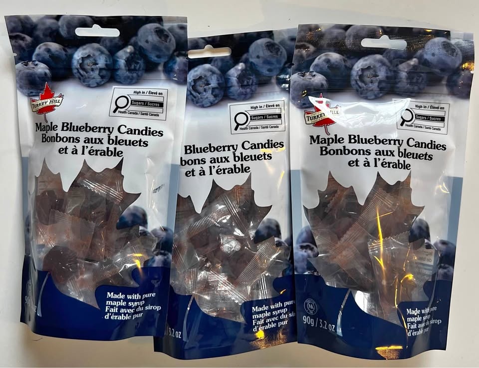 Canadian Maple Blueberry Candy 🍁 – Individually Wrapped – Sealed