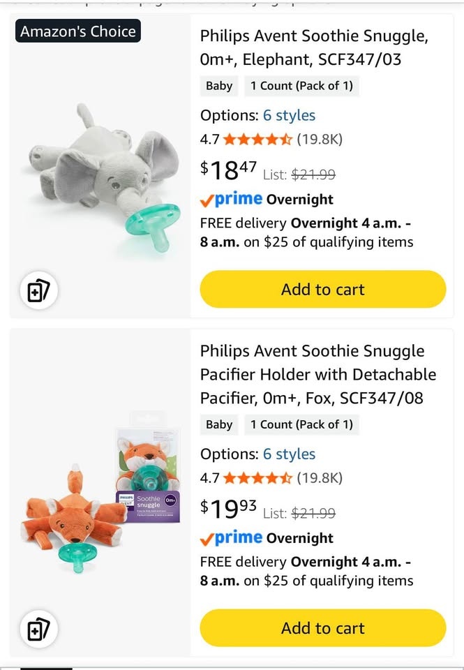 Philips Avent Soothie Snuggle 0m+ Monkey - photo 5