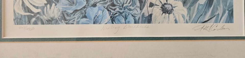Framed Nesting Bluebirds Art Print by R.H. Cooder - photo 2