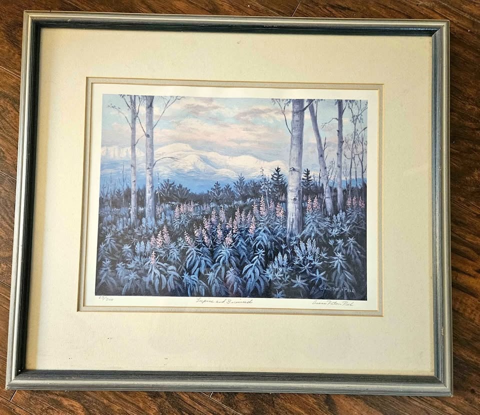 Diane Paton Peel "Lupine and Fireweed" Framed Print 63/300