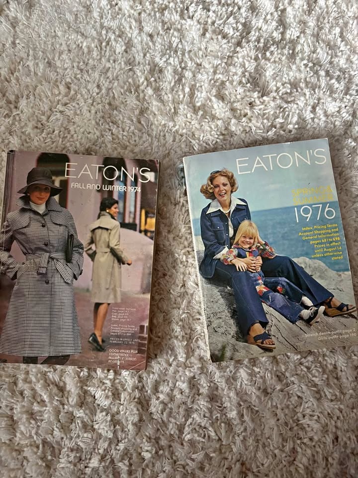 Vintage Eatons Catalogues - 1974 & 1976