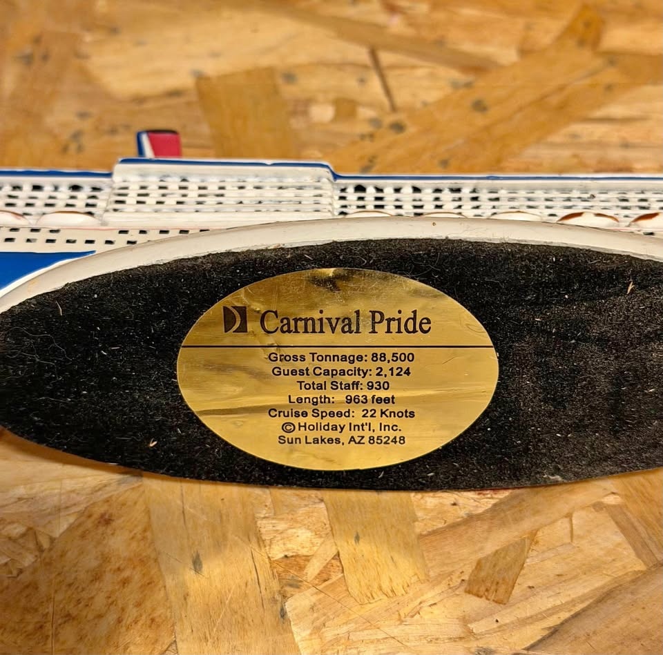 Carnival Pride Resin Statue Rare Official