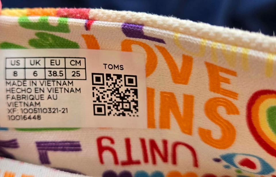 TOMS White Rainbow Pride Love Wins Slip-On Shoes W8 - photo 5