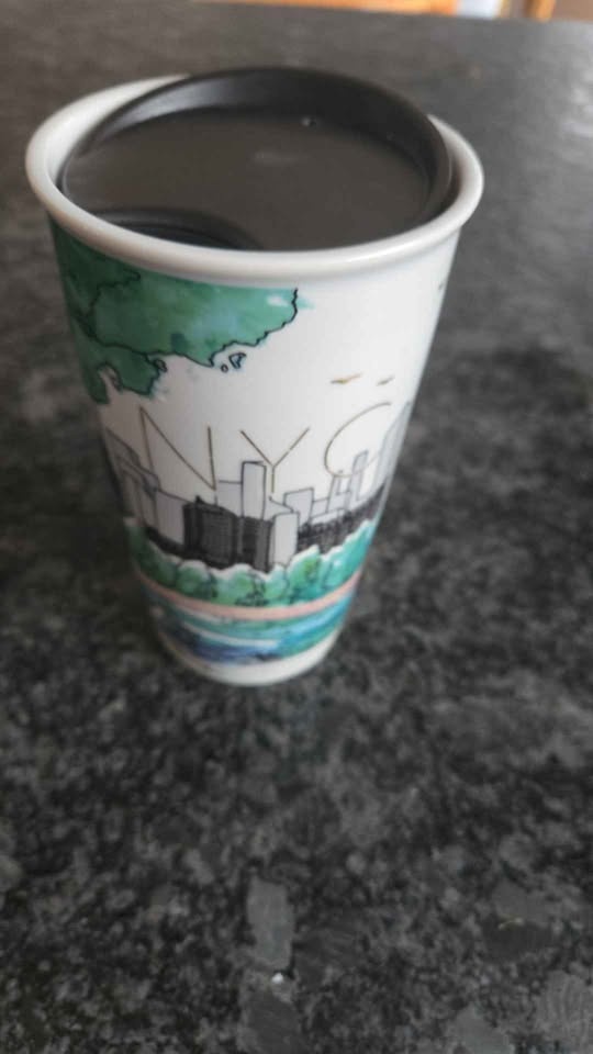 Starbucks NYC Ceramic Travel Mug - photo 2
