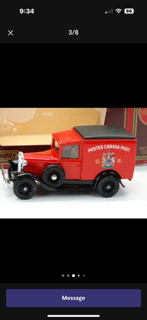 Matchbox Y-22 1930 Model A Ford Van - Postes Canada - photo 5
