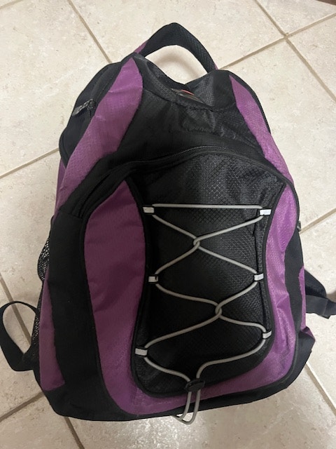 Backpack with USB opening, Excellent condition, 13” x 19”