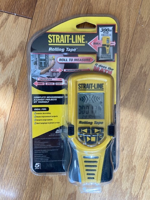 STRAIT-LINE Rolling Tape 300' Range "It Does the Math" NEW