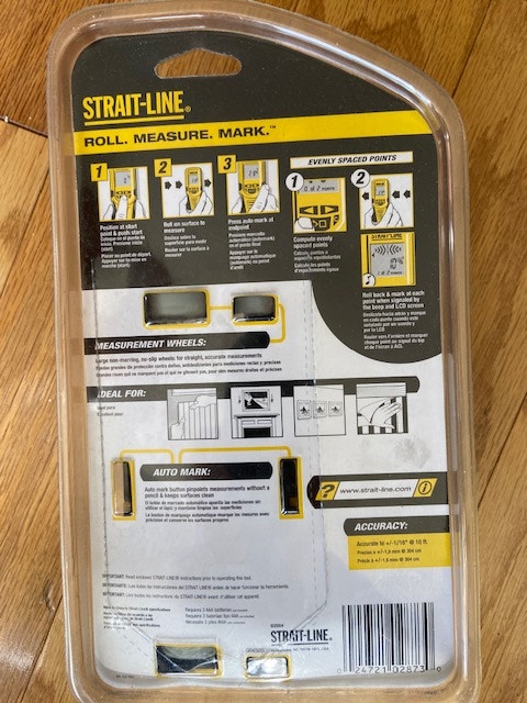 STRAIT-LINE Rolling Tape 300' Range "It Does the Math" NEW - photo 2