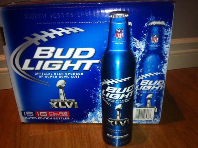 Superbowl 2012 NFL Football Empty Aluminum Collectors - photo 2