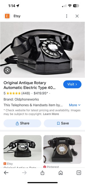 Vintage Antique 1920s Rotary Telephone - photo 2
