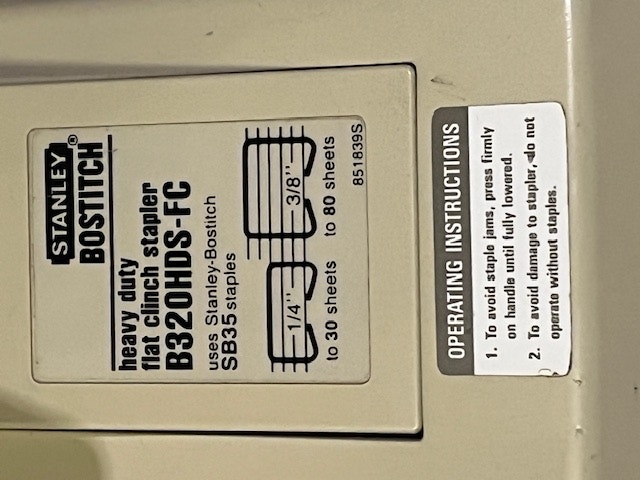 Stanley Bostitch Heavy Duty Stapler (B320HDS-FC) - photo 3