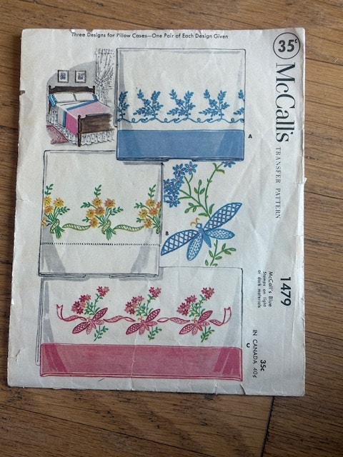 Vintage 1940 Iron On Patterns - McCall's & Aunt Martha's