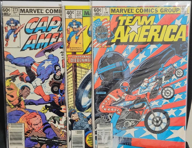 1982 Marvel Comics Lot: Captain America #237 & 273, Team America - photo 3