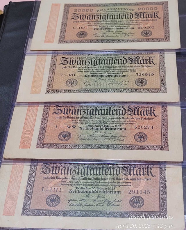Pre War German Banknotes