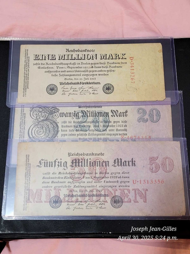 Pre war Germany banknotes