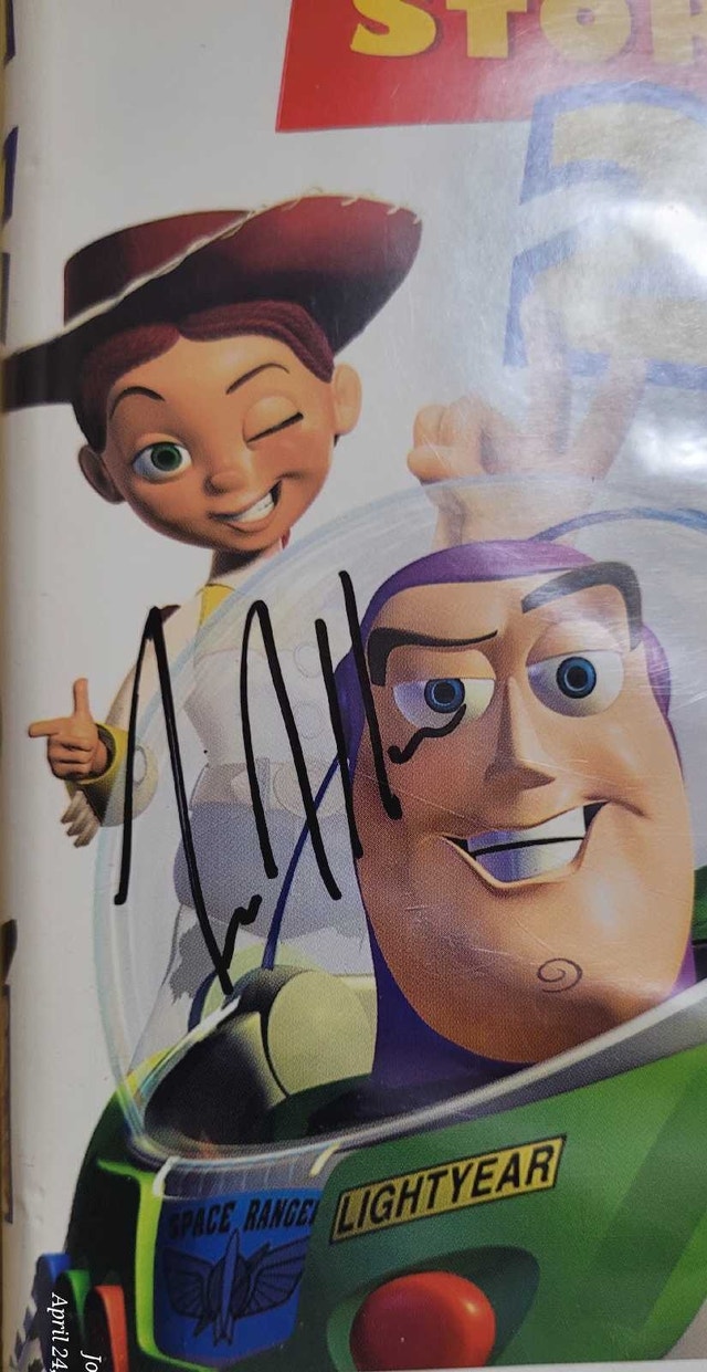 Toy Story 2 Disney Pixar Autographed VHS