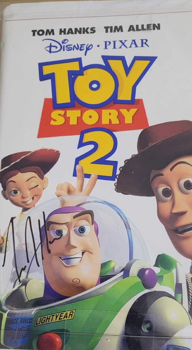 Toy Story 2 Disney Pixar Autographed VHS - photo 4