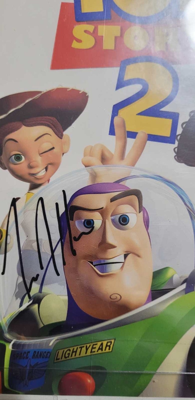 Toy Story 2 Disney Pixar Autographed VHS - photo 5