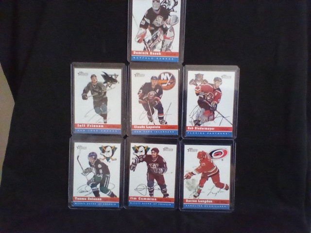 Vintage Signed Heritage Hockey Cards
