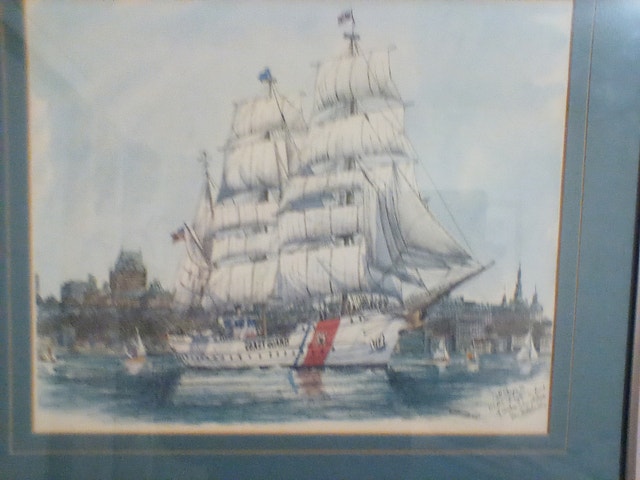 Tall Ship Print Framed // Eagle USA