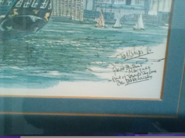 Old Historic Print Framed// Tall Ship Print - photo 2