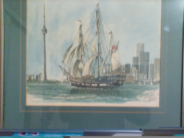 Old Historic Print Framed// Tall Ship Print - photo 4