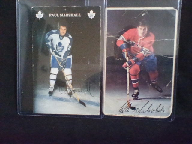 Vintage Autograph Hockey Postcards