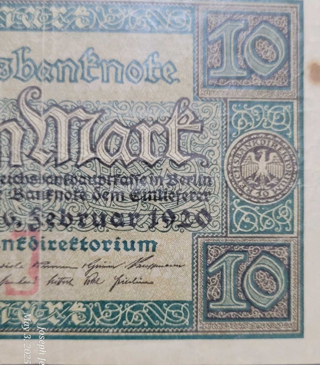 Pre War Banknotes from Germany - photo 4