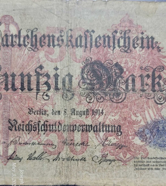 Pre War Banknotes from Germany