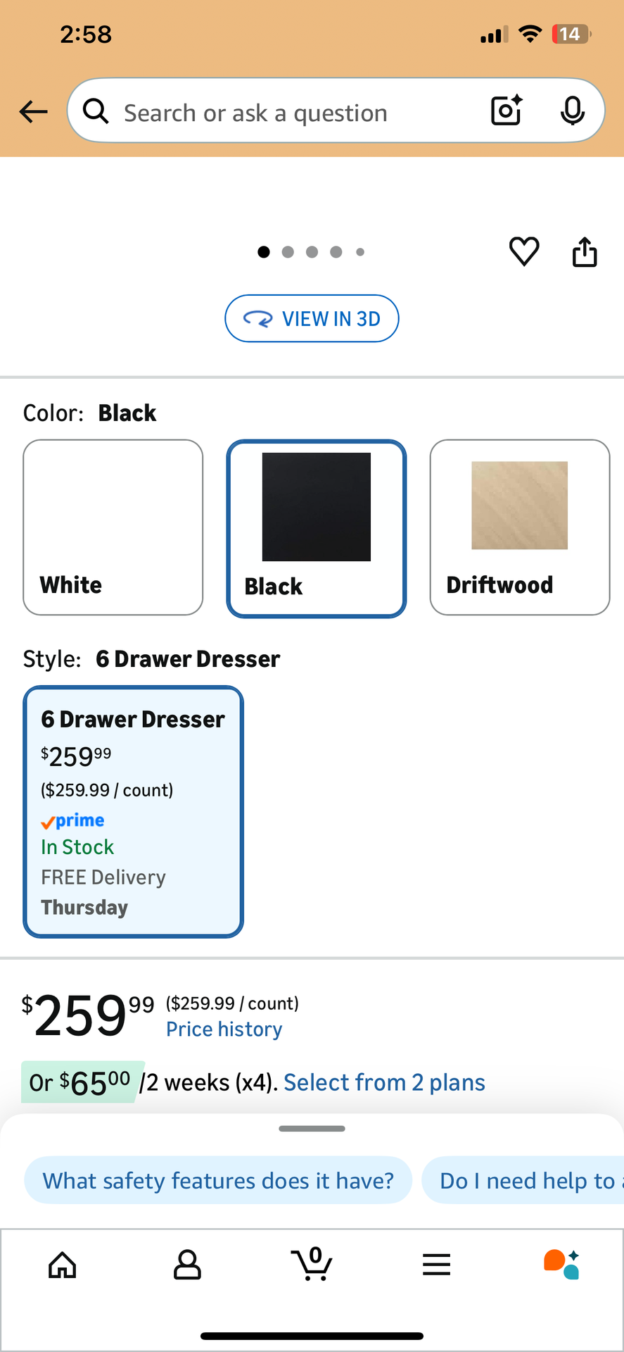 Storkcraft Alpine 6-Drawer Dresser (White) - photo 3