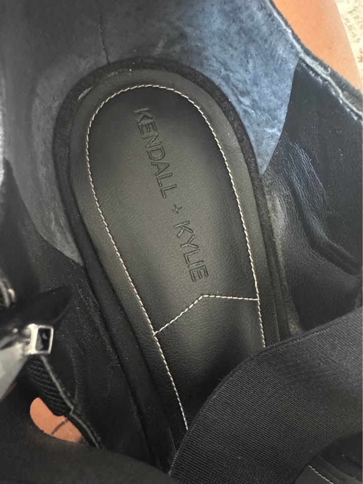 Kendall + Kylie Black Studded Ankle Strap Heels - photo 3