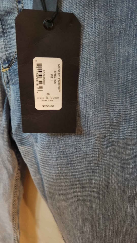 Rag & bone Jeans - Size 30x32 - Light Blue - Extra Slim Fit - photo 4
