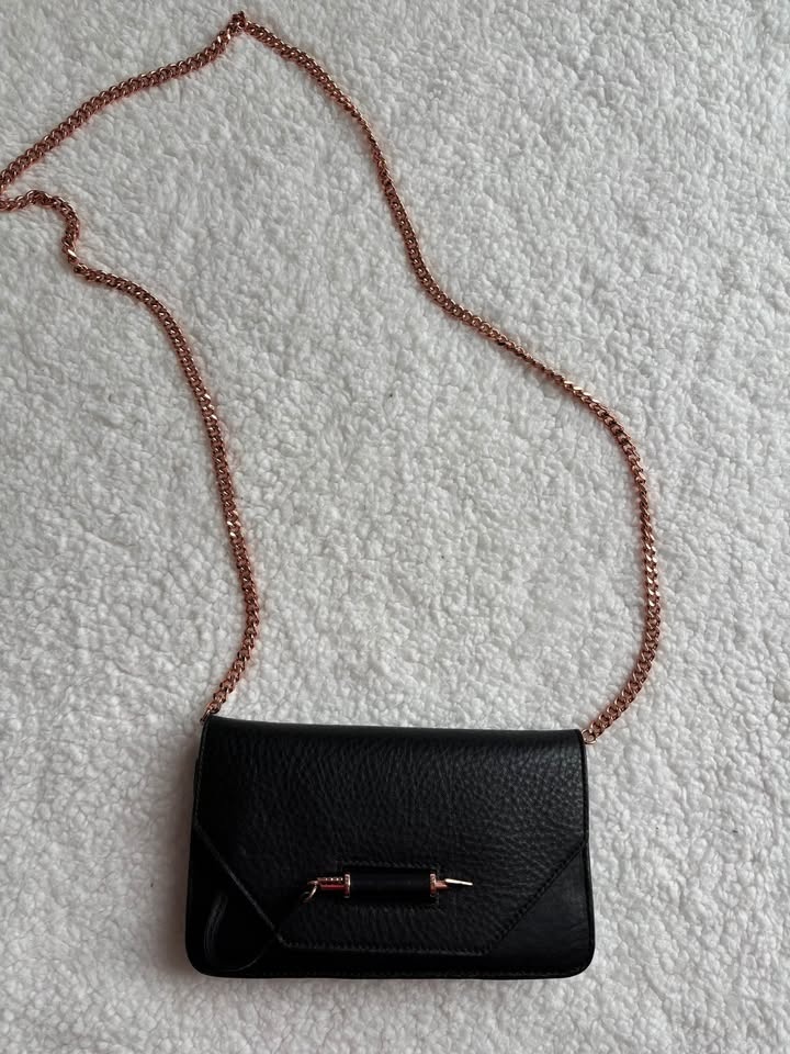 Mackage Black Leather Crossbody Wallet/Bag - photo 2