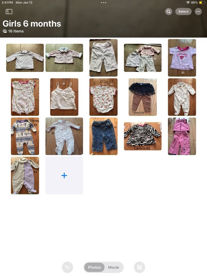 Girls 0-3 months to 12-18 months clothes. Prices on each picture - photo 4