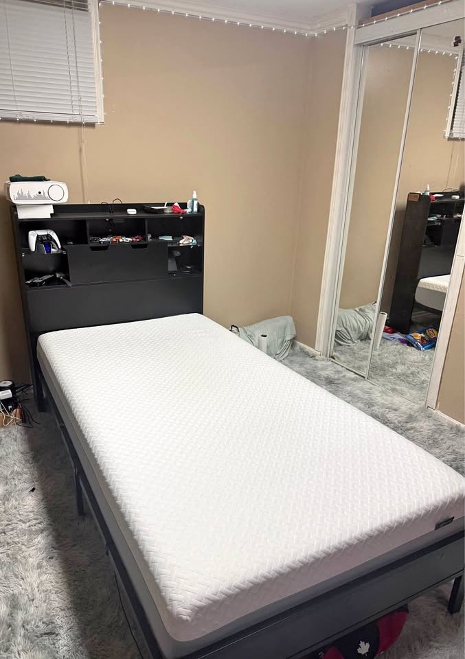 Twin Bed Frame + Mattress