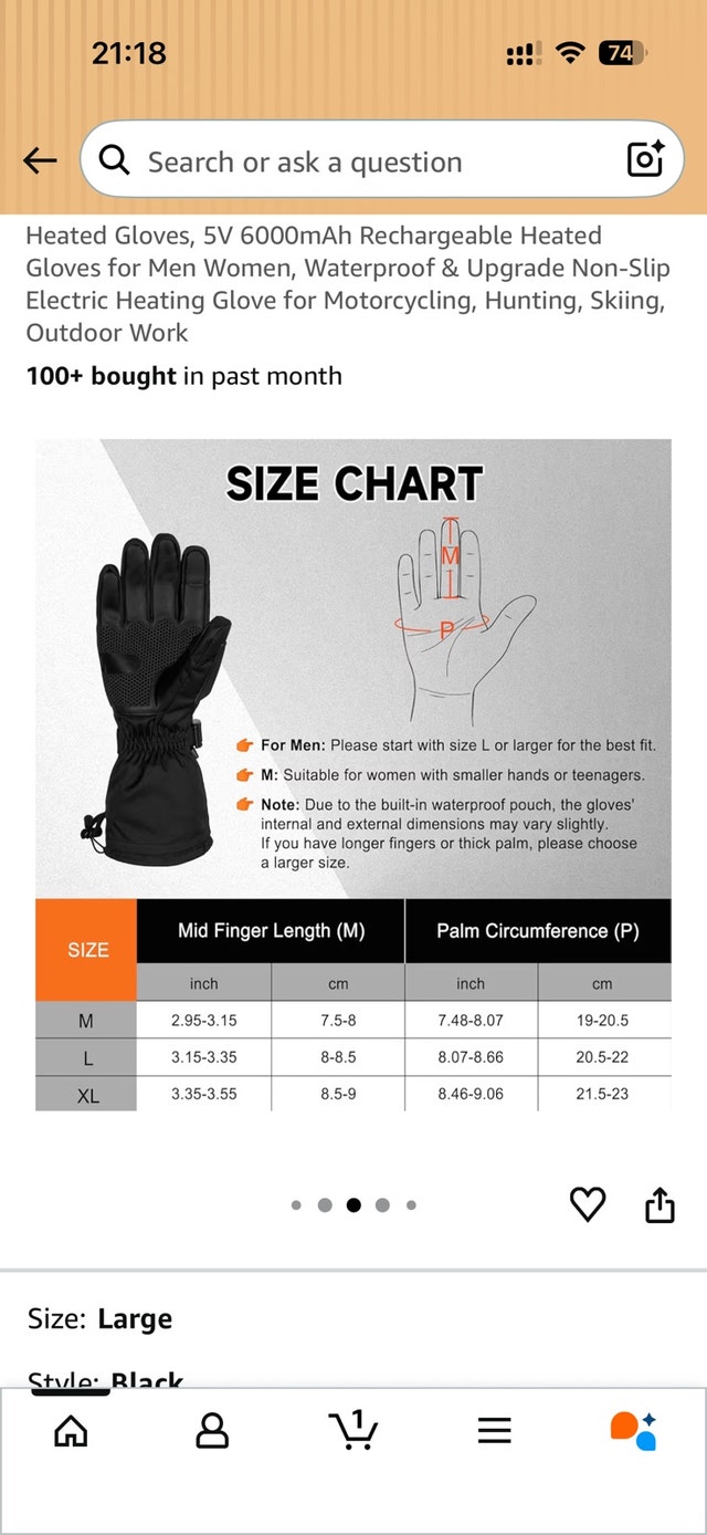 Heated Gloves - Never used, Open Box, New -XL - photo 4
