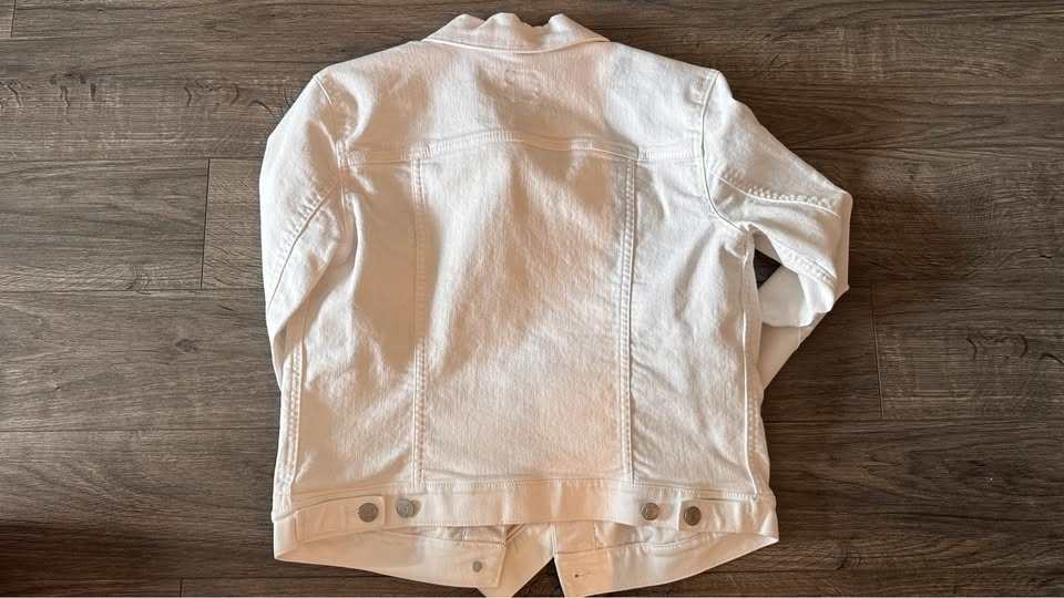 Gap White Denim Jacket (Women) - Size Small - photo 3