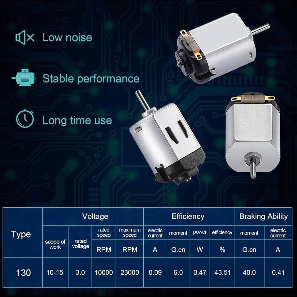 Mudder 20 Pcs Micro Electric Motors DC 1.5-3V - photo 2