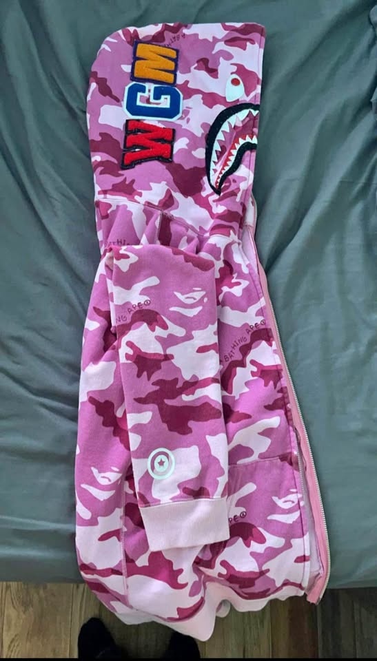 Pink Bape Hoodie - photo 3